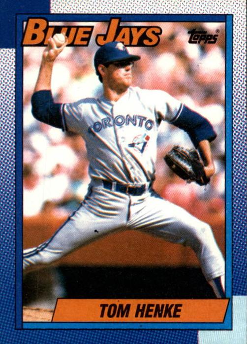 1990 Topps Baseball Tom Henke #695