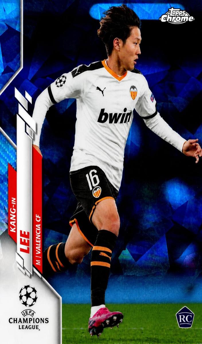 2019 Topps Chrome UEFA Champions League Soccer Kang-In Lee #99 PSA 9