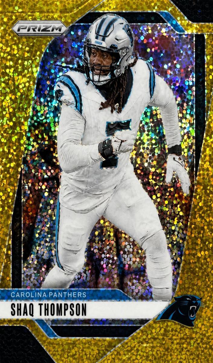 2024 Panini Prizm Football Gold Sparkle Shaq Thompson #41