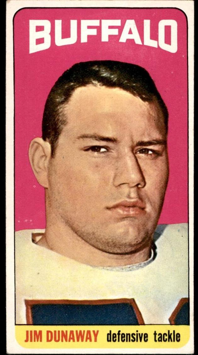 1965 Topps Football Jim Dunaway #29
