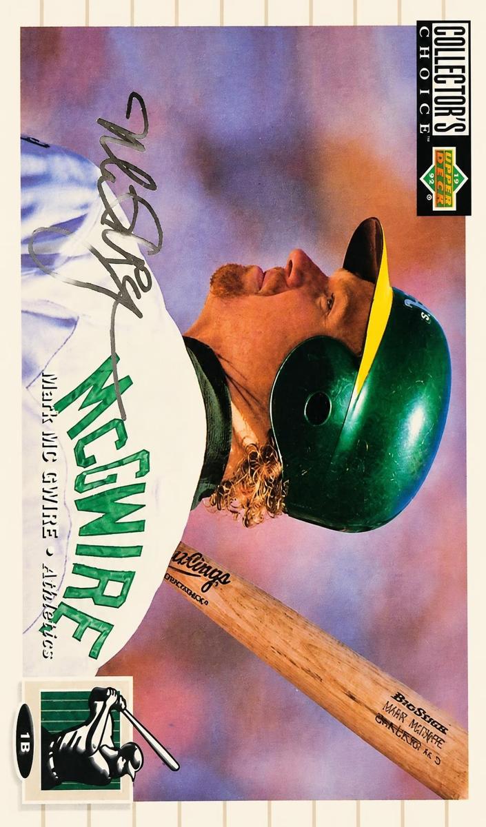 1994 Upper Deck Collector's Choice Baseball Silver Signature Mark McGwire #525 PSA 7.5