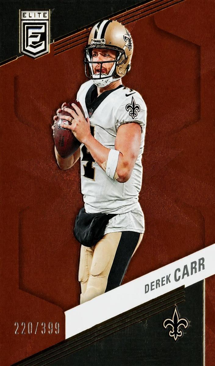 2023 Donruss Elite Football Orange Derek Carr #27
