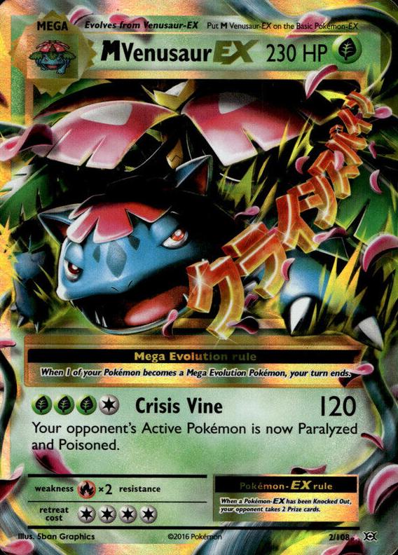 2016 Pokemon XY Evolutions M Venusaur #2 RAW Ungraded