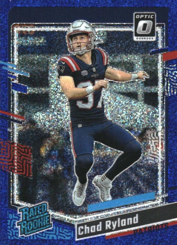 2023 Donruss Optic Football Blue Glitter Chad Ryland #273