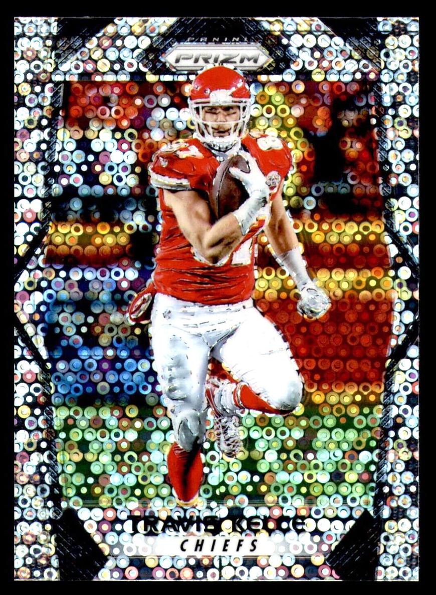 2017 Panini Prizm Football Disco Travis Kelce #139 PSA 10