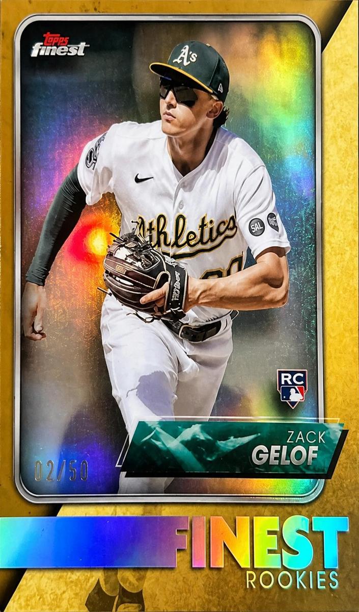 2024 Topps Finest Baseball Gold Zack Gelof #FRD-13 PSA 10