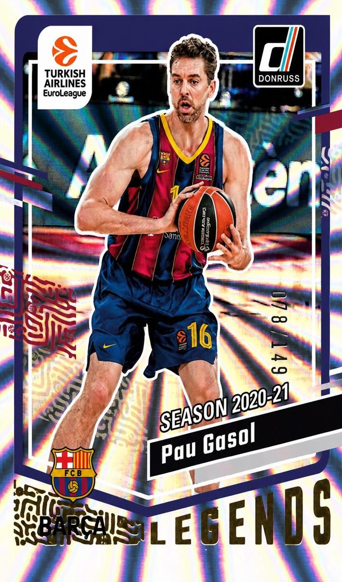 2023 Donruss Turkish Airlines EuroLeague Basketball Holo Laser Pau Gasol #170