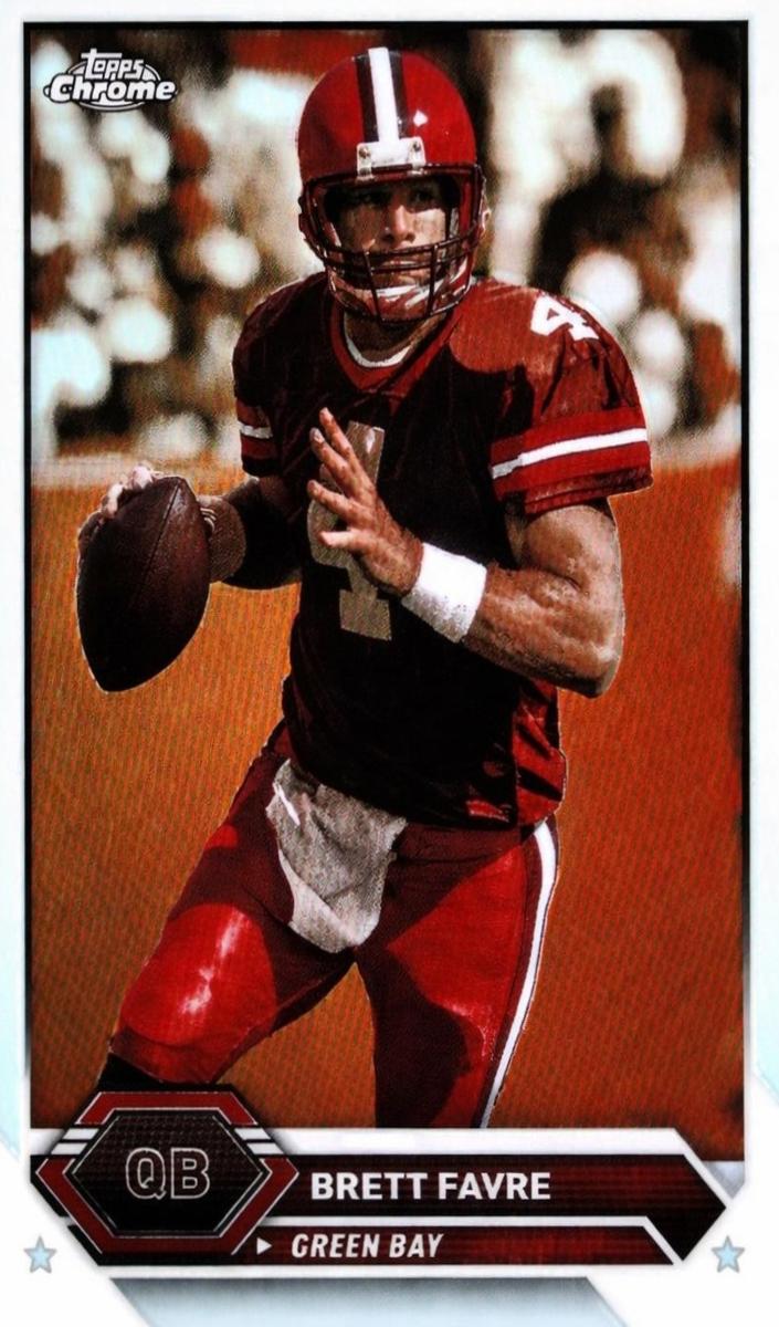2023 Topps Composite Football Sepia Refractor Brett Favre #10