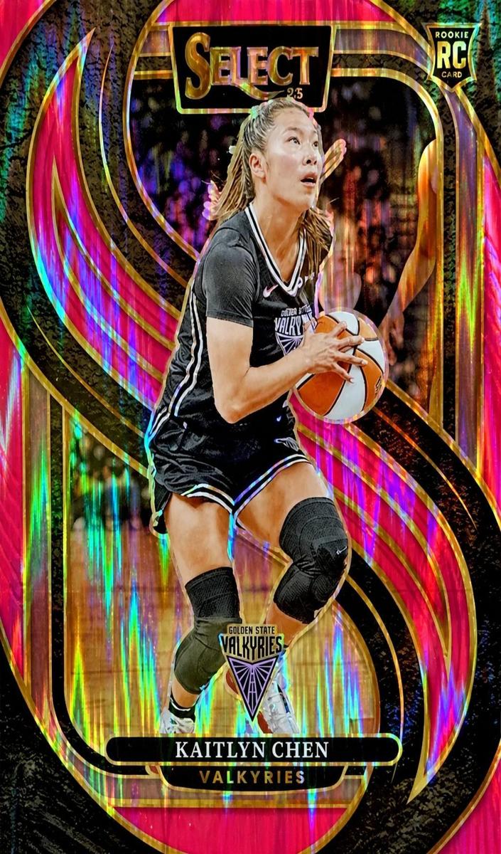 2025 Panini Select WNBA Basketball Pink Flash Kaitlyn Chen #104