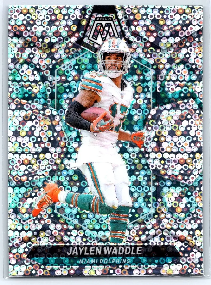 2024 Panini Mosaic Football No Huddle Silver Jaylen Waddle #138
