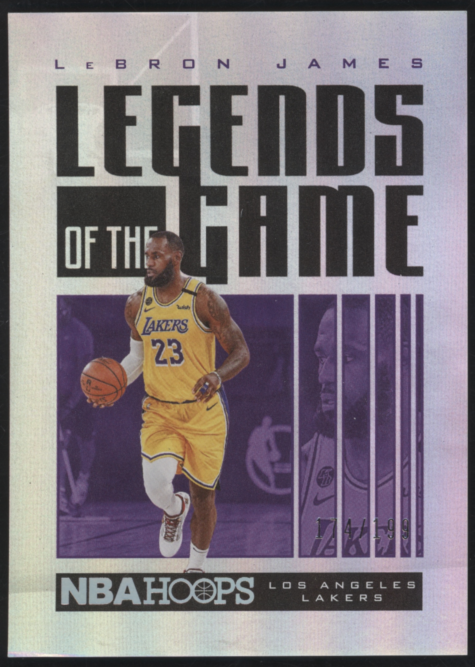 2020 Panini Hoops Basketball Silver LeBron James #1 PSA 9