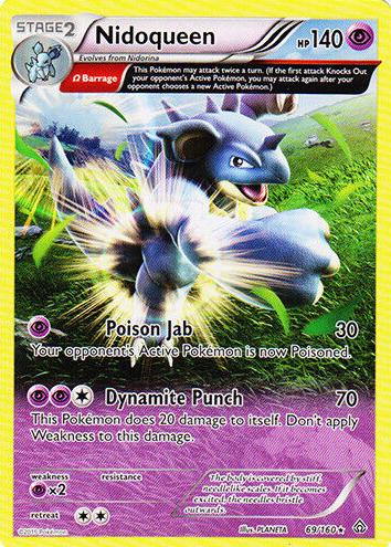 2015 Pokemon XY Primal Clash Nidoqueen #69 PSA 9