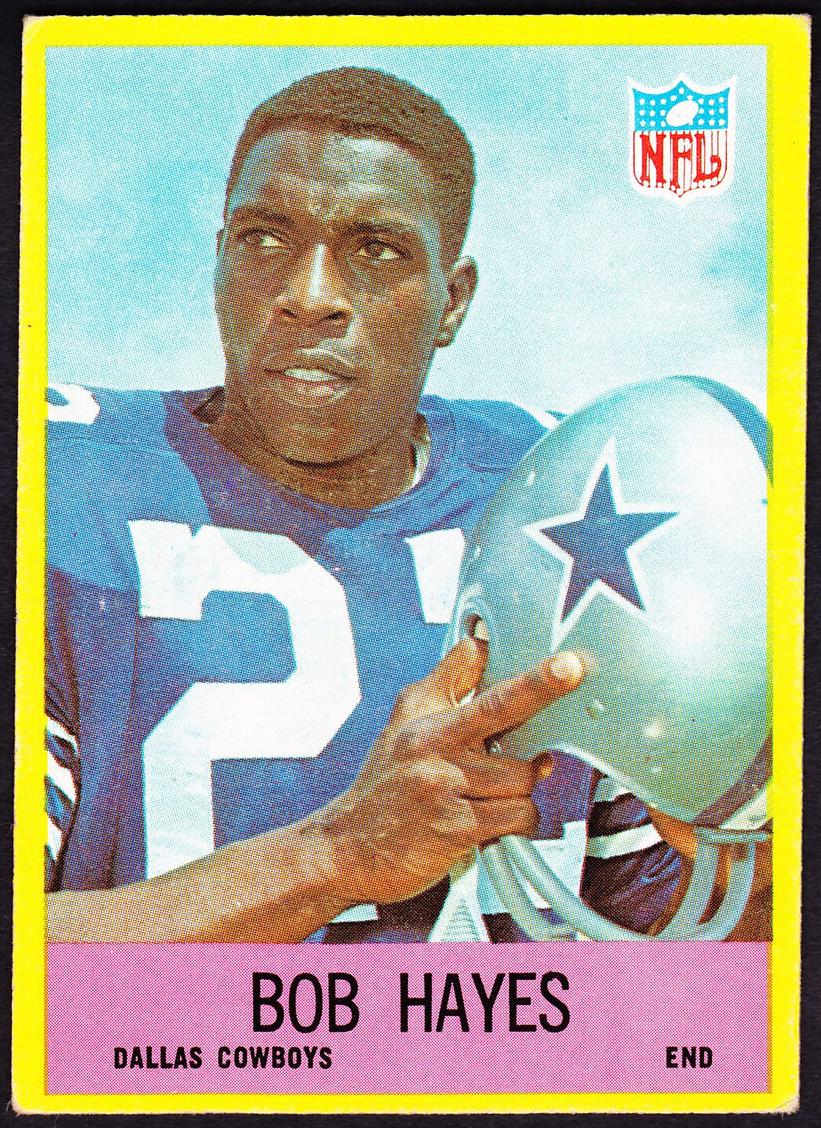 1967 Philadelphia Football Bob Hayes #52 PSA 7