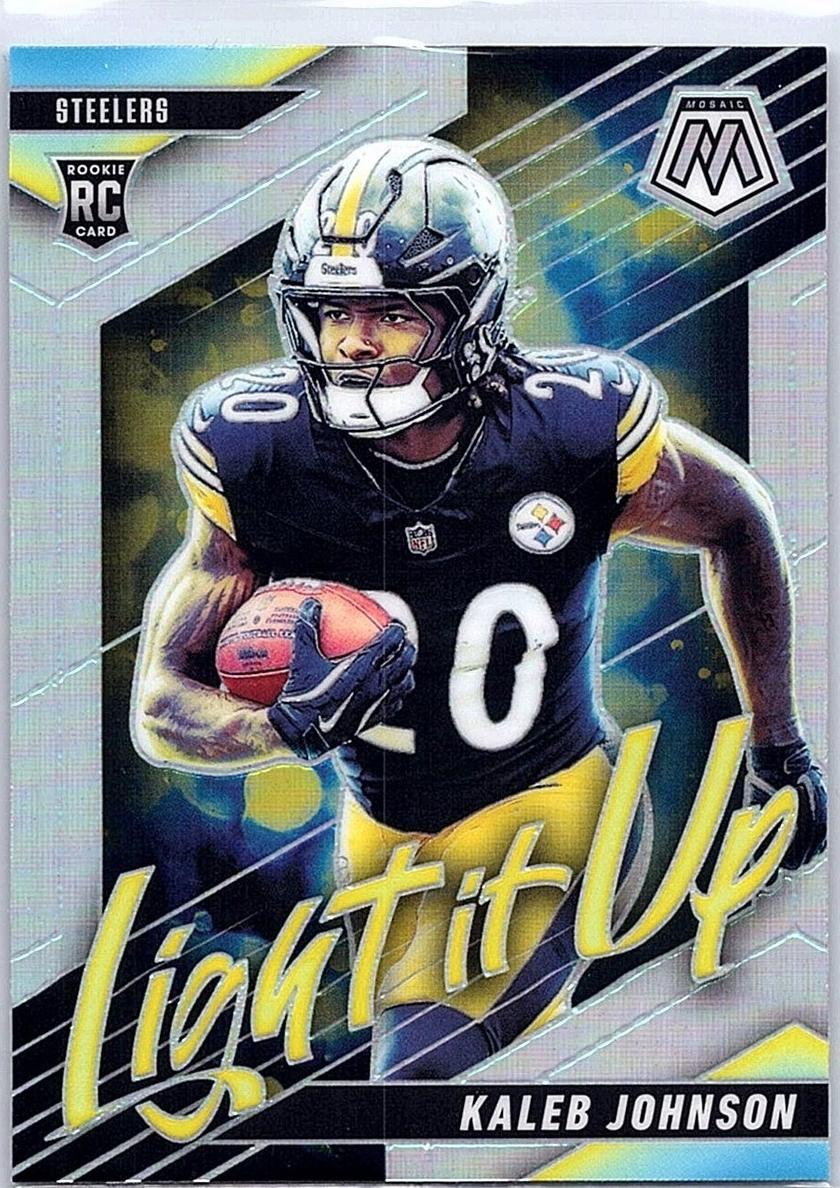 2025 Panini Mosaic Football Silver Kaleb Johnson #6