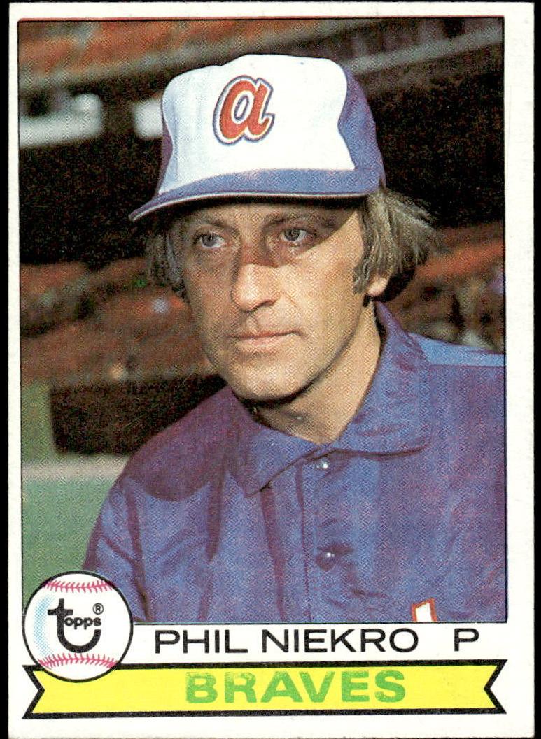 1979 Topps Baseball Phil Niekro #595 PSA 9