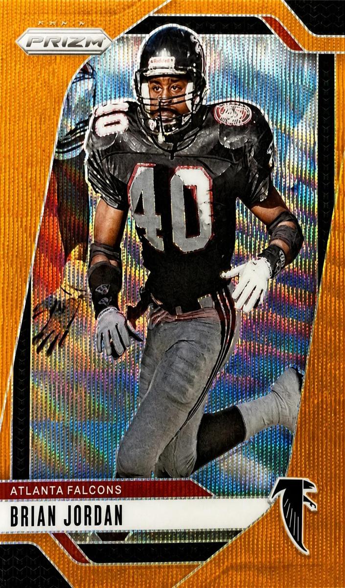 2024 Panini Prizm Football Orange Wave Brian Jordan #17