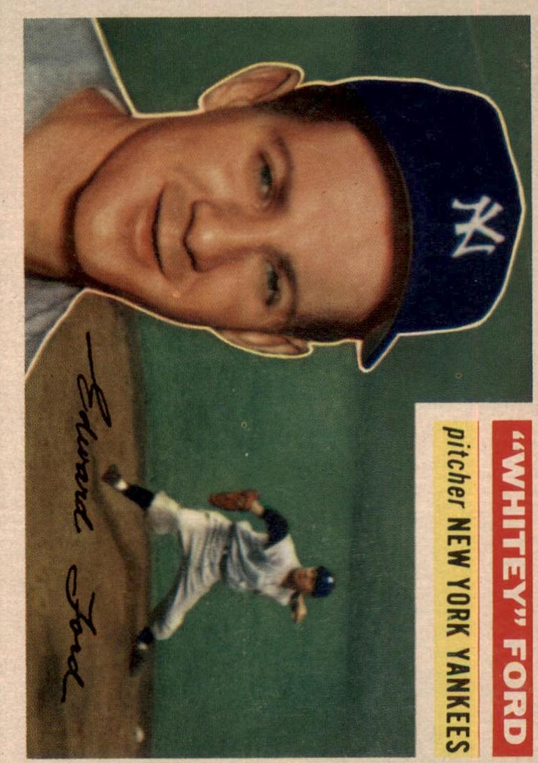 1956 Topps Baseball Whitey Ford #240