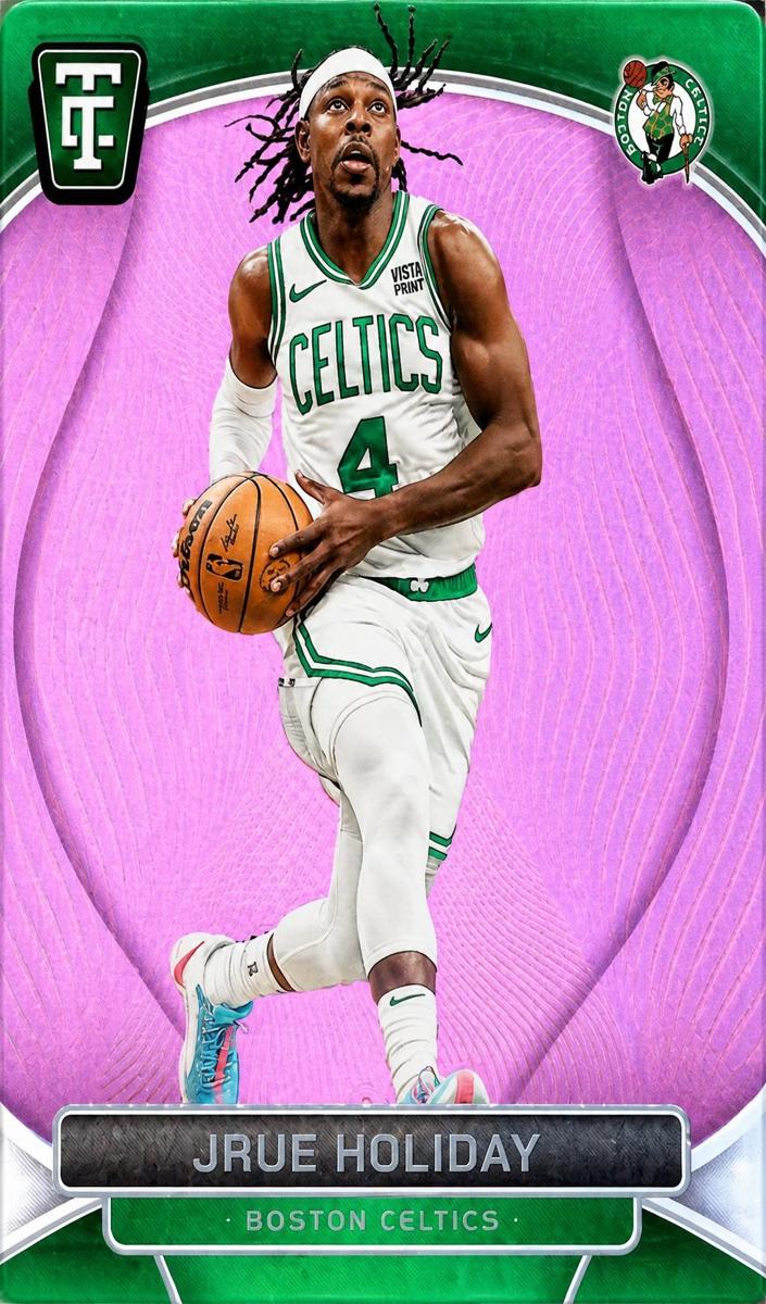 2024 Panini Totally Certified Basketball Mirror Platinum Pink Die Cut Jrue Holiday #49