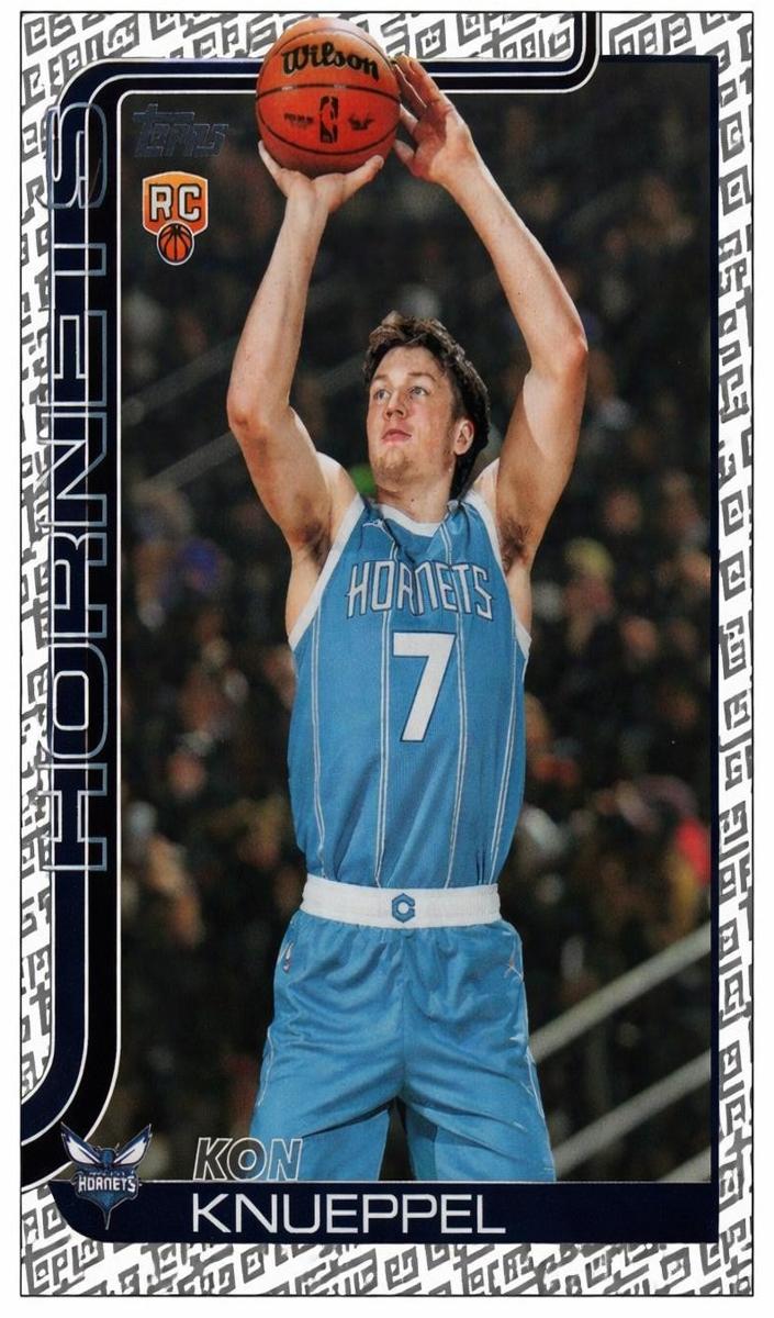 2025 Topps Basketball Topps Foil Pattern Kon Knueppel #204