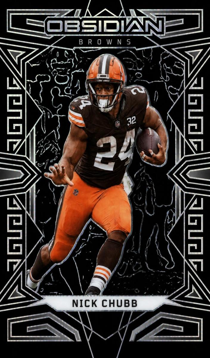 2023 Panini Obsidian Football Asia Nick Chubb #26