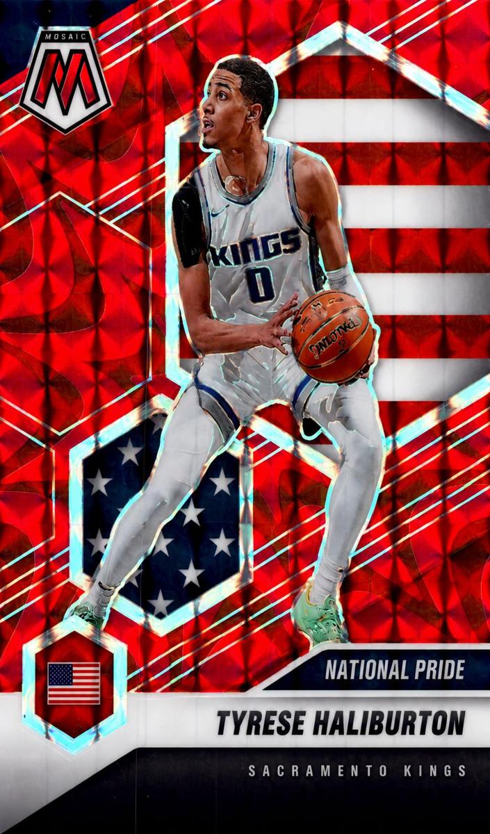 2020 Panini Mosaic Basketball Reactive Red Tyrese Haliburton #258