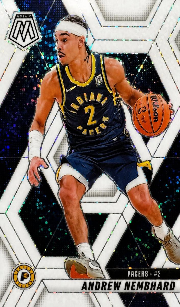2024 Panini Mosaic Basketball White Sparkle Andrew Nembhard #108