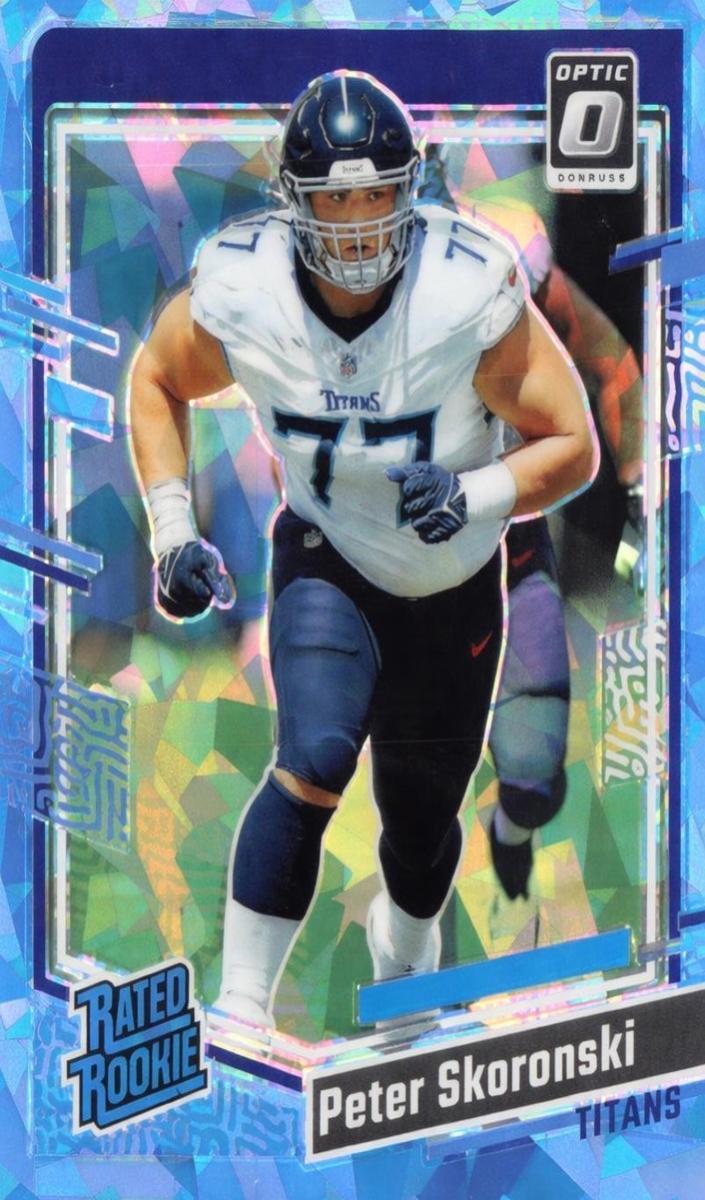 2023 Donruss Optic Football Ice Peter Skoronski #296 PSA 10