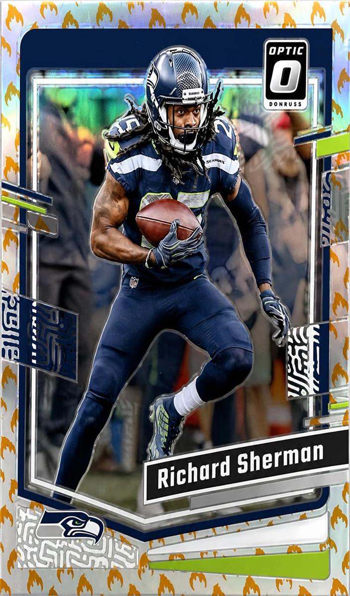 2023 Donruss Optic Football Fire Richard Sherman #179