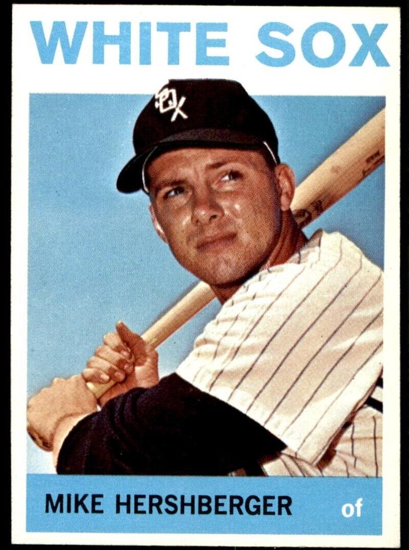 1964 Topps Baseball Mike Hershberger #465 PSA 8