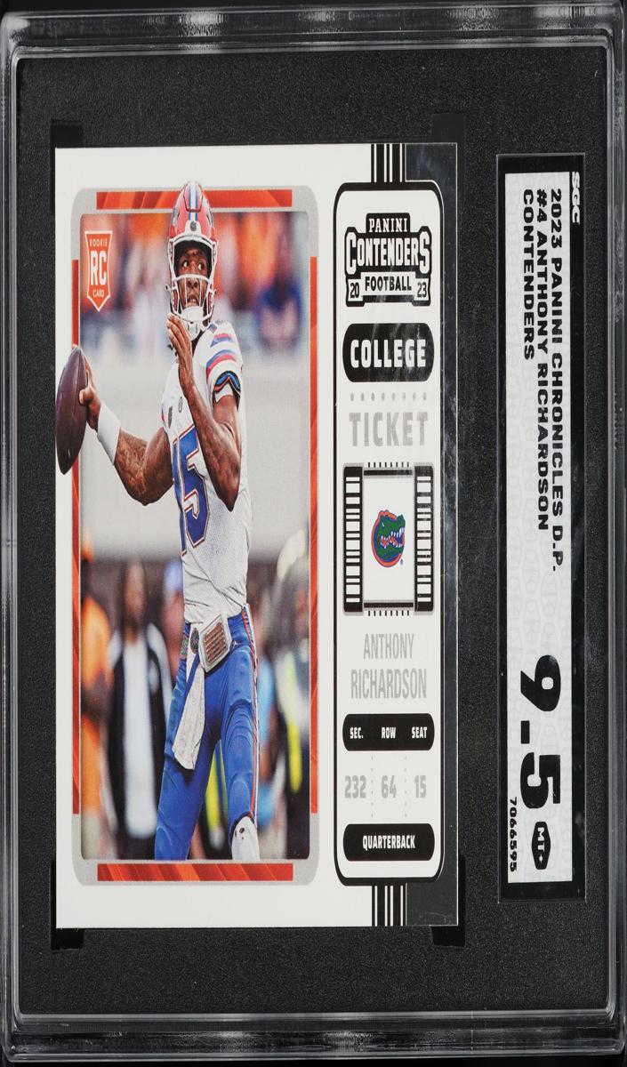 2023 Panini Chronicles Draft Picks Football Anthony Richardson #4 SGC 9