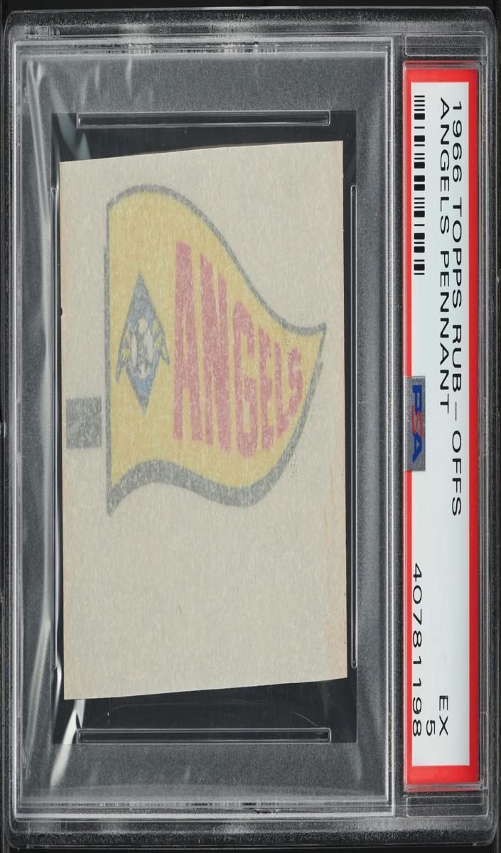 1966 Topps Rub-Offs Baseball Angels Pennant #NNO