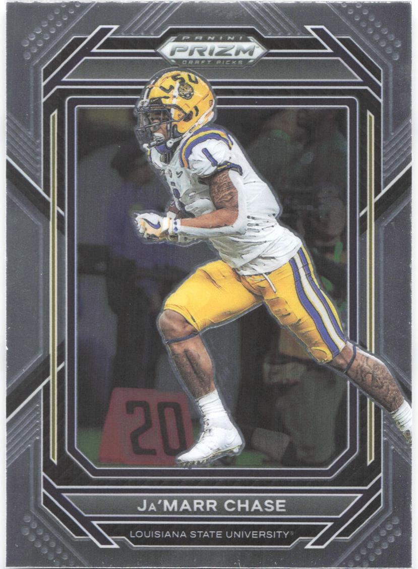 2023 Panini Prizm Draft Picks Football Ja'Marr Chase #46 CGC 9.5