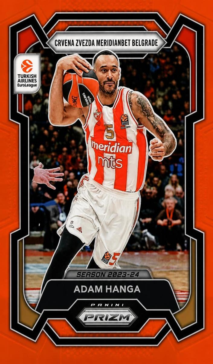 2023 Panini Prizm Turkish Airlines EuroLeague Basketball Orange Adam Hanga #14