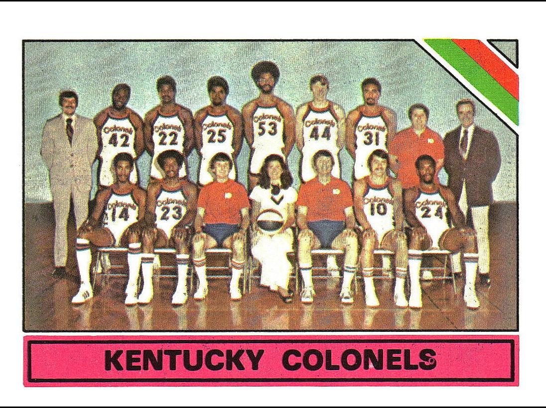 1975 Topps Basketball Kentucky Colonels #323