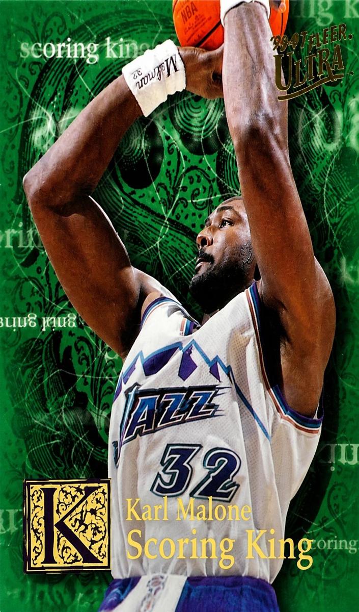 1996 Fleer Ultra Basketball Karl Malone #27
