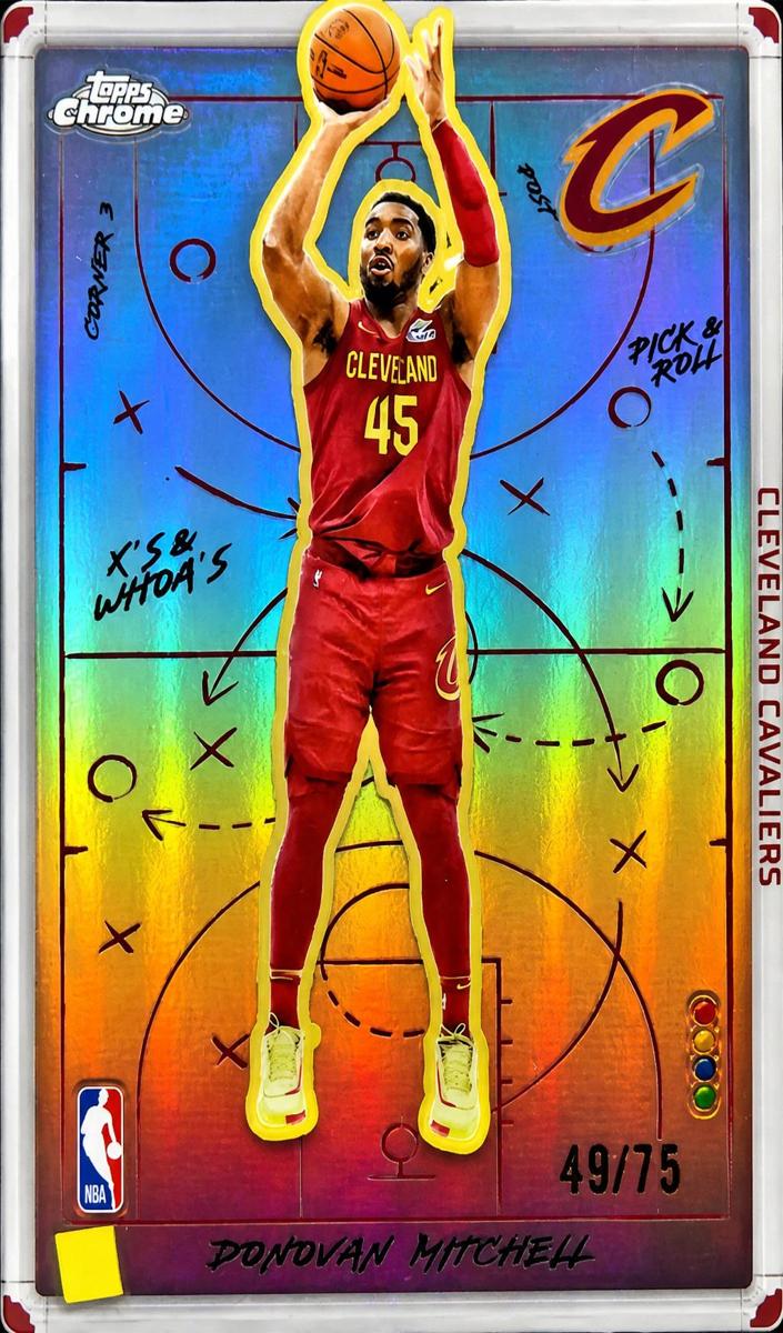 2025 Topps Chrome Basketball Purple Refractor Donovan Mitchell #XW-1