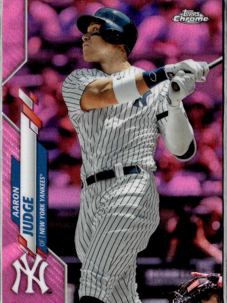 2020 Topps Chrome Baseball Pink Refractor Aaron Judge #50