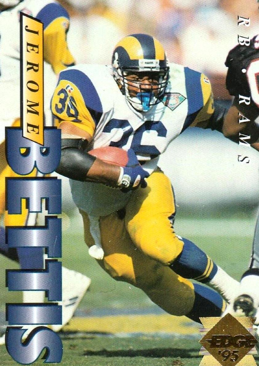 1995 Collector's Edge Football Gold Logo Jerome Bettis #107 BGS 9