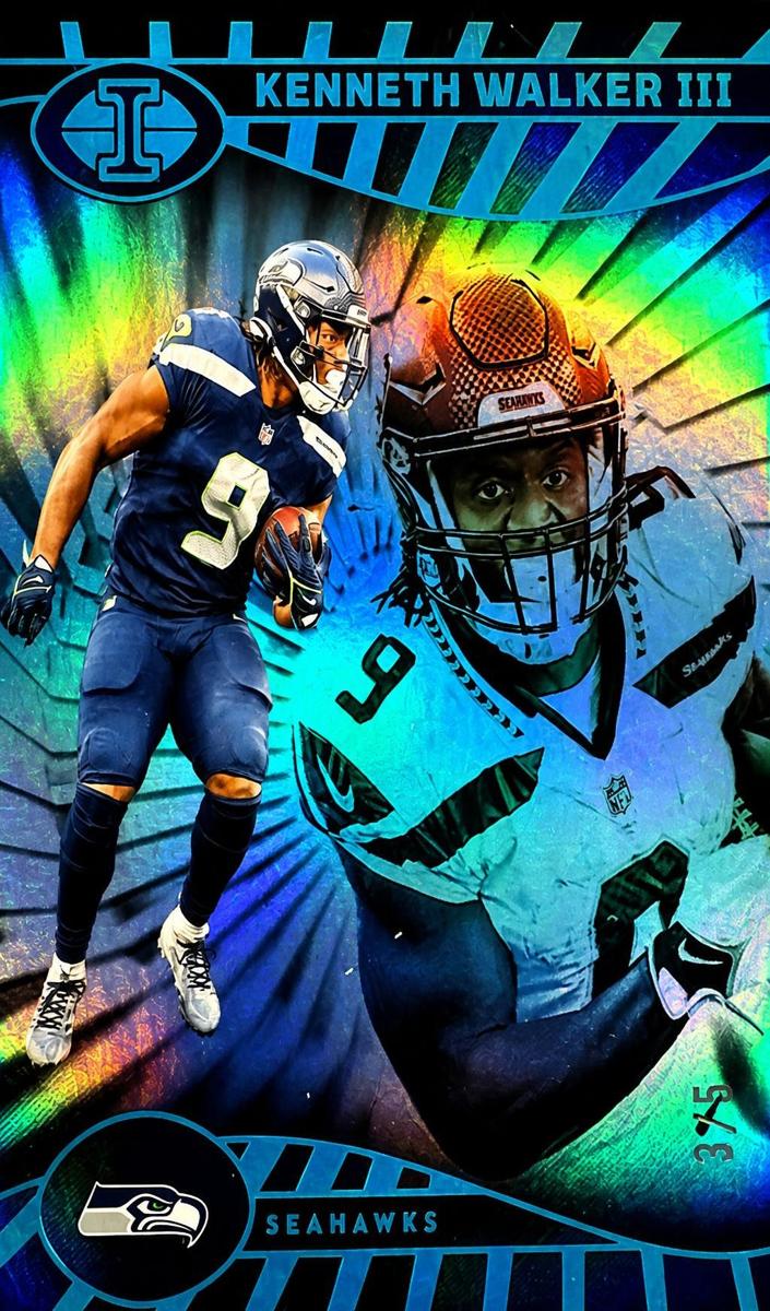 2024 Panini Illusions Football Platinum Trophy Collection Kenneth Walker III #80