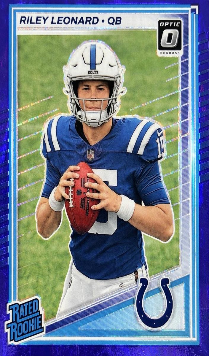 2025 Donruss Optic Football Purple Shock Riley Leonard #255