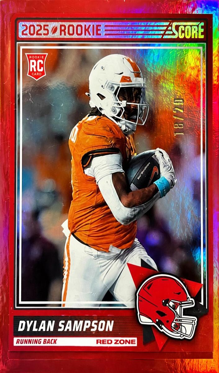 2025 Panini Score Football Red Zone Dylan Sampson #52