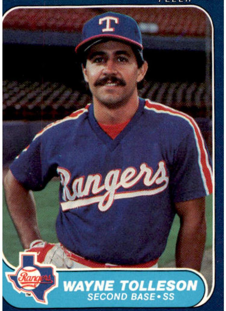 1986 Fleer Baseball Wayne Tolleson #573