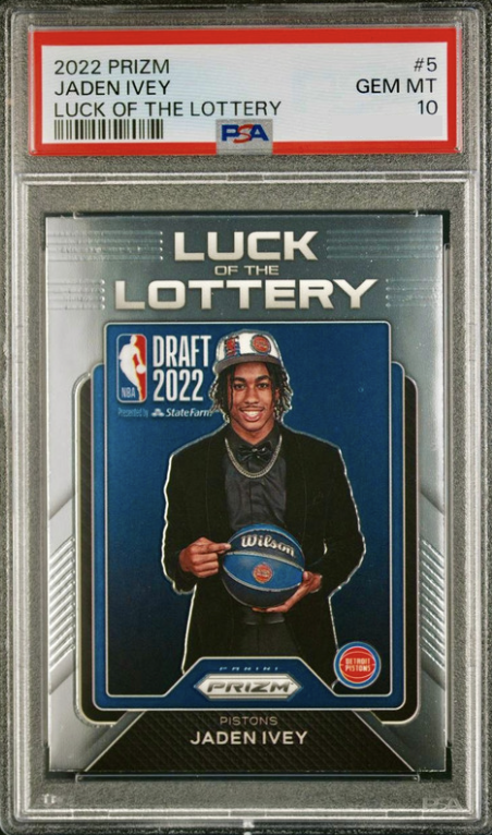 2022 Panini Prizm Basketball Jaden Ivey #5 PSA 10