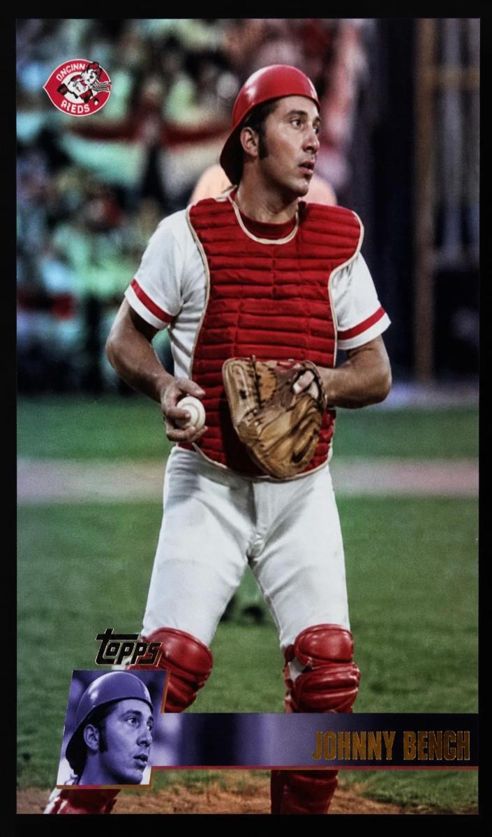 2025 Topps Archives Baseball Black Foilboard Johnny Bench #102