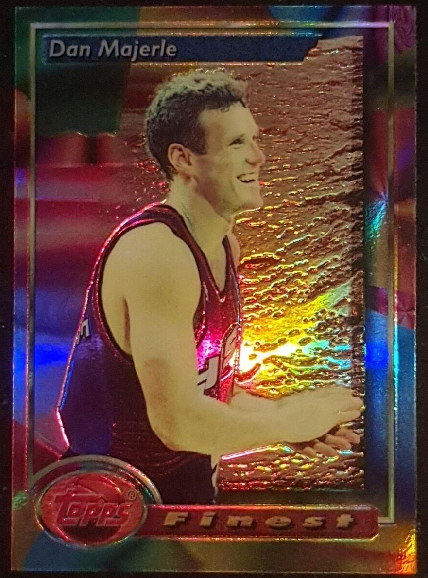 1993 Topps Finest Basketball Refractor Dan Majerle #157 PSA 9