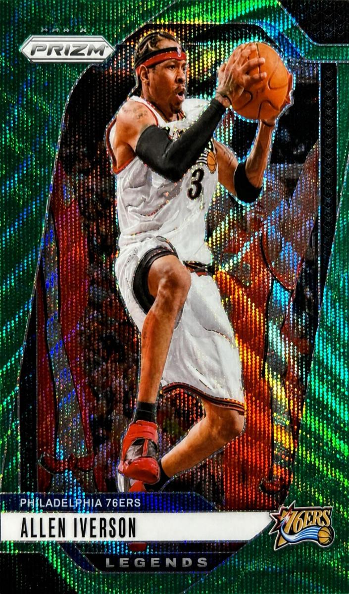 2024 Panini Prizm Basketball Green Wave Allen Iverson #291