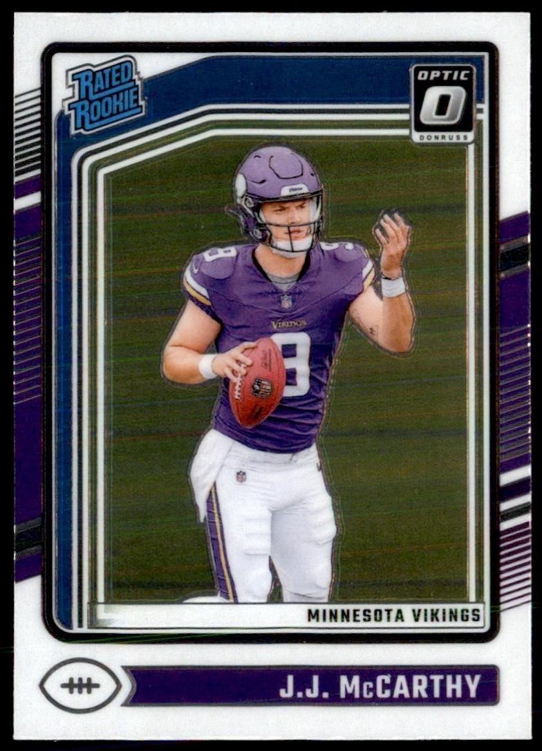 2024 Donruss Optic Football Blue J.J. McCarthy #235