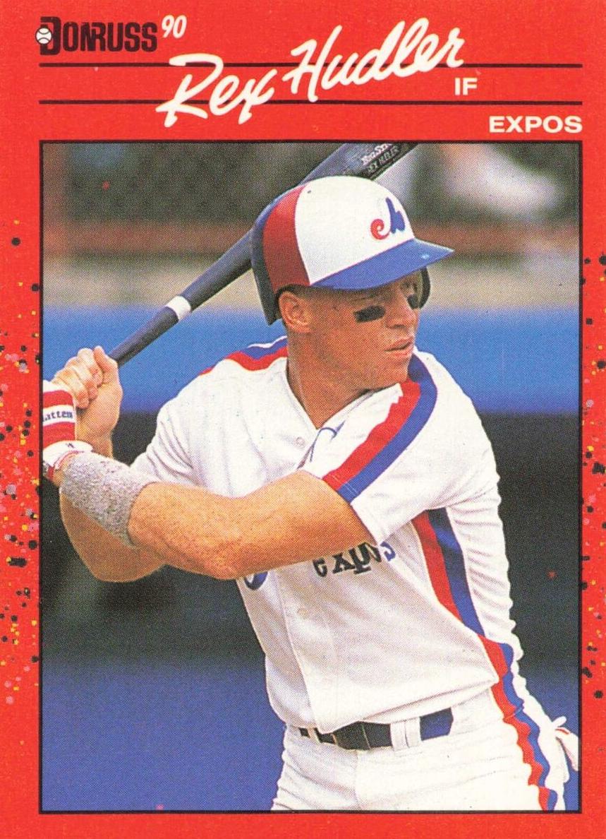 1990 Donruss Baseball Rex Hudler #366 PSA 9