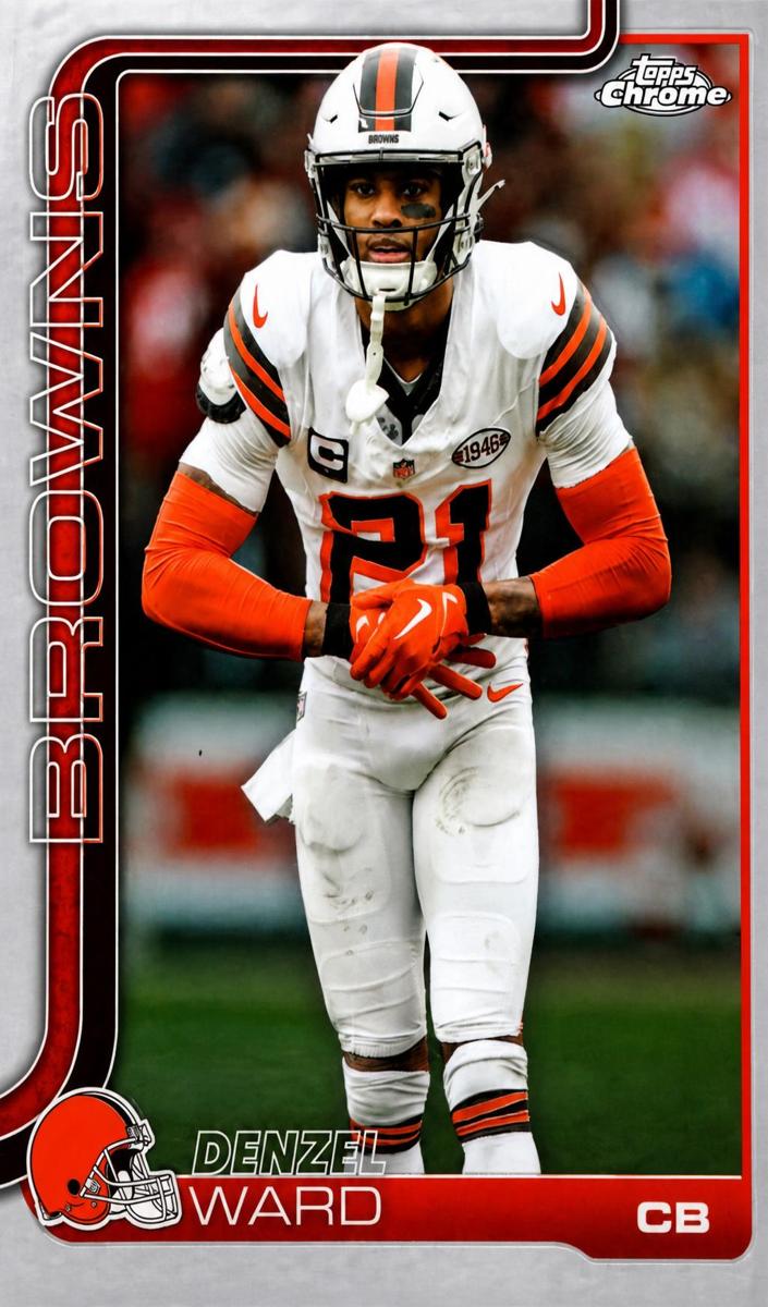 2025 Topps Chrome Football Refractor Denzel Ward #74