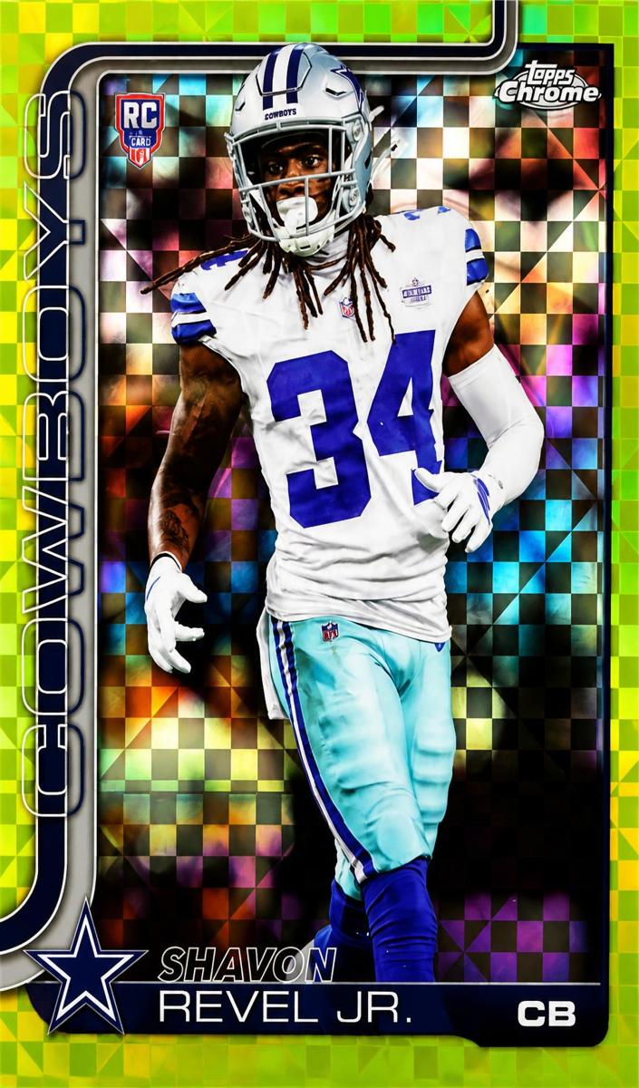 2025 Topps Chrome Football Lime Green X-Fractor Shavon Revel Jr. #301